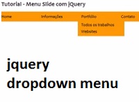 jQuery выпадающее меню